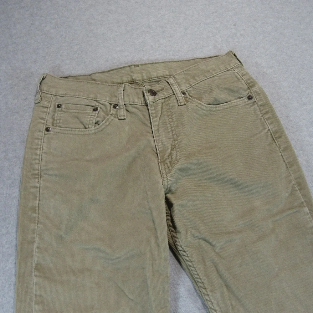 Levis Mens Corduroy Jeans 514 30 x‎ 32 Straight Fit Khaki Tan Cotton Polyester